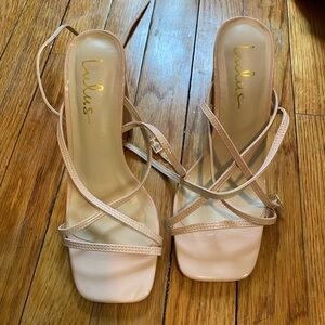 Lulu's Women's Cream Strappy Sandals